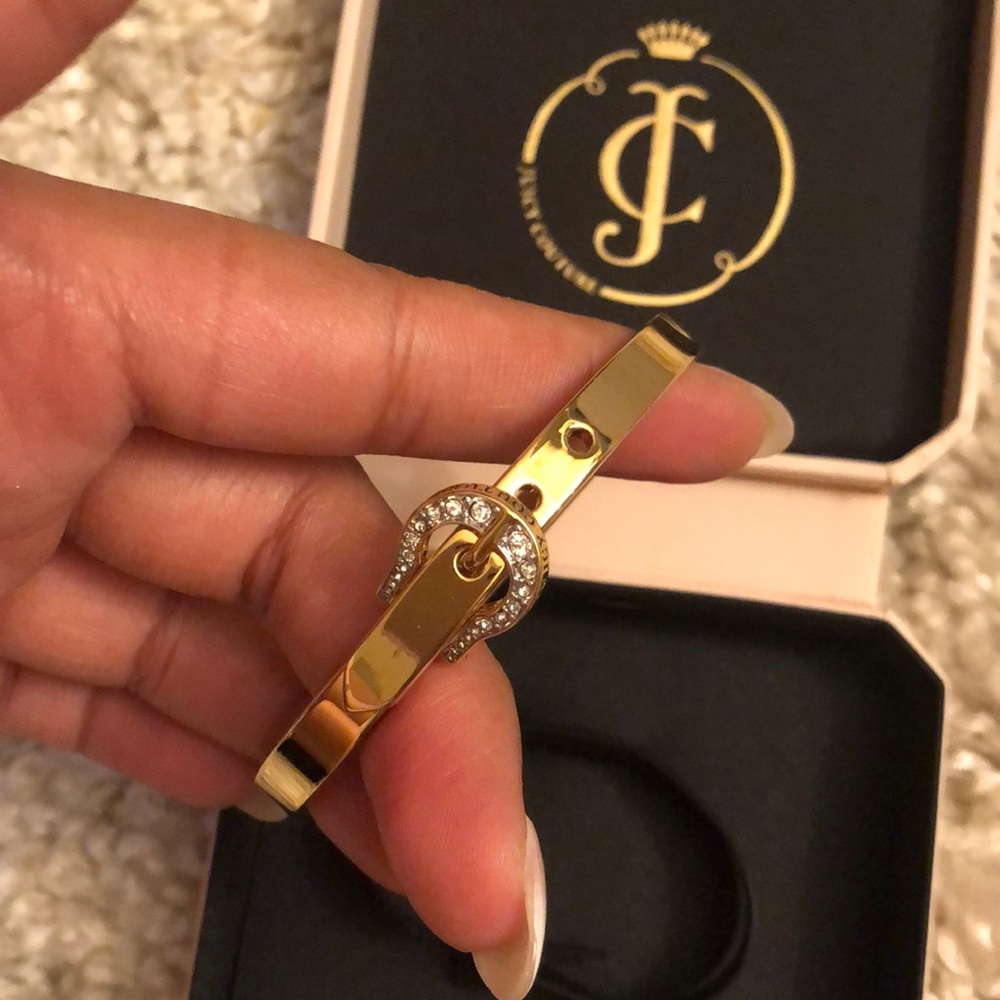 Juicy Couture Pave Buckle Skinny Bangle